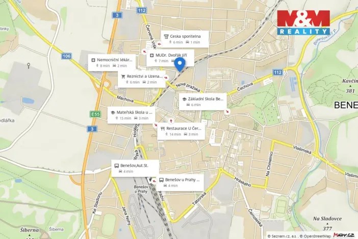 Pronájem bytu 2+kk, Benešov, Rubešova, 47 m2