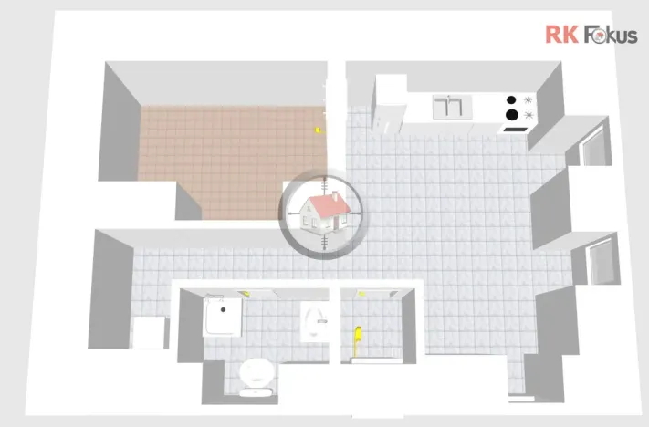 Pronájem bytu 2+kk, Moravské Budějovice, nám. ČSA, 44 m2