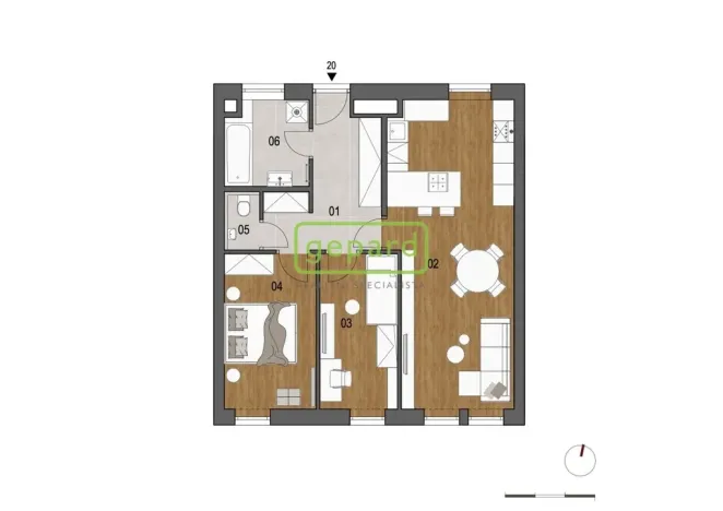 Pronájem bytu 3+kk, Praha - Čakovice, Danielova, 72 m2