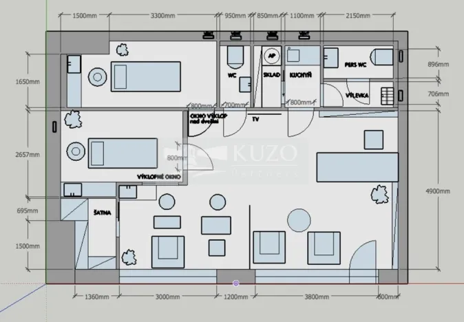 Prodej obchodního prostoru, Vysoký Újezd, Na Výsluní, 73 m2