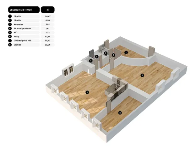 Prodej bytu 3+kk, Ostrava, 162 m2