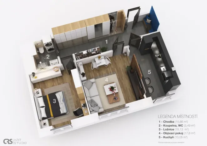 Prodej bytu 2+1, Kladno, gen. Píky, 62 m2