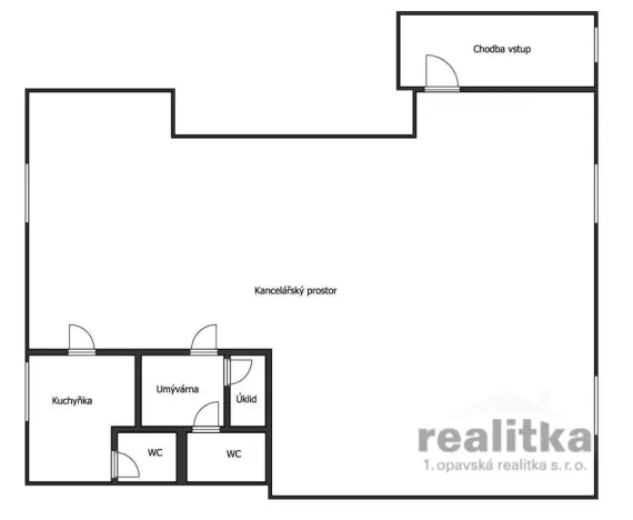 Pronájem kanceláře, Opava - Město, U Fortny, 144 m2
