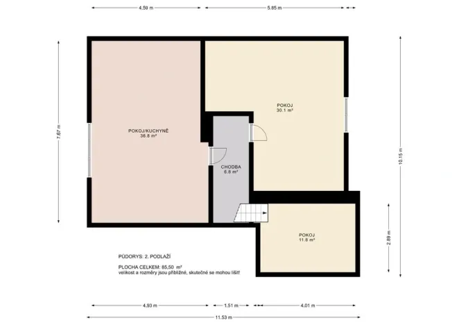 Prodej bytu 3+kk, Jedovnice, Legionářská, 93 m2