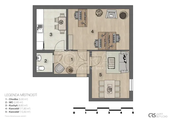 Pronájem kanceláře, Praha - Michle, Brtnická, 45 m2