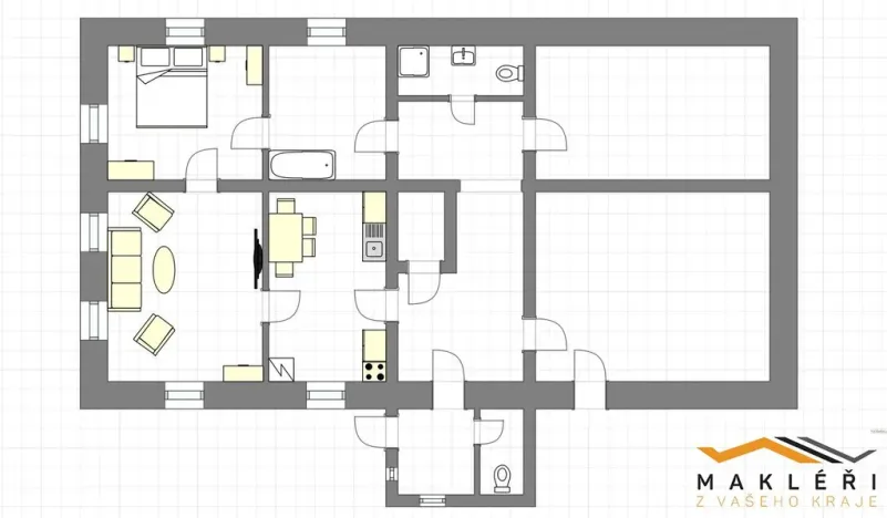 Prodej rodinného domu, Ždírec nad Doubravou - Benátky, 73 m2