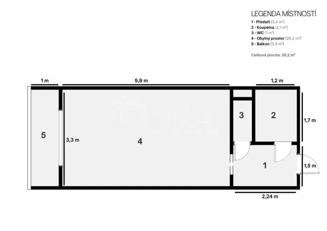Prodej bytu 1+kk, Ostrava - Moravská Ostrava, Gen. Píky, 27 m2