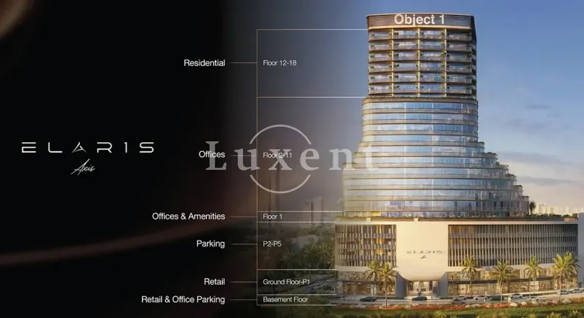 Prodej bytu 1+kk, Dubaj, Spojené arabské emiráty, 39 m2