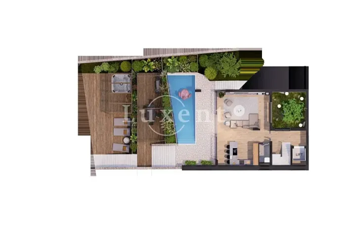 Prodej bytu 4+kk, Okrug Donji, Chorvatsko, 132 m2