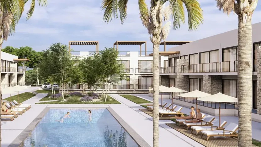 Prodej bytu 1+kk, Agios Amvrosios Keryneias, Kypr, 45 m2