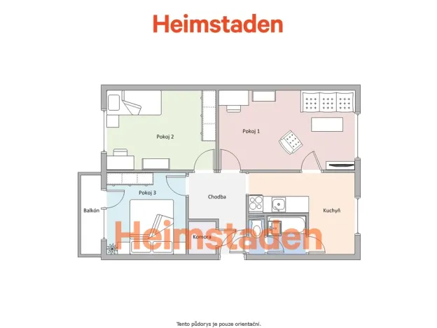 Pronájem bytu 3+1, Frýdek-Místek - Frýdek, Třanovského, 74 m2