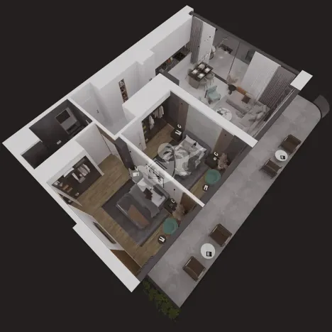 Prodej bytu 3+kk, Trikomo, Kypr, 76 m2