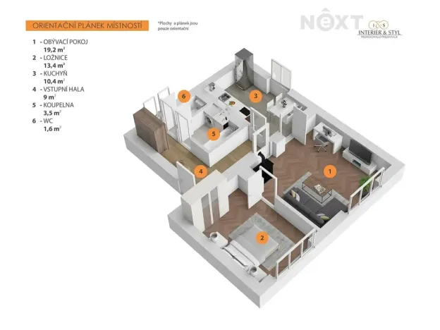 Prodej bytu 2+1, Poniklá, 60 m2