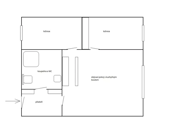 Pronájem bytu 3+kk, Praha - Nové Město, Opletalova, 70 m2