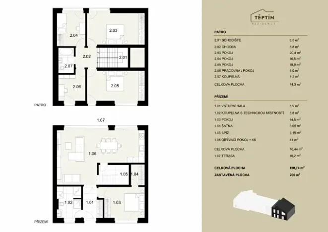 Prodej rodinného domu, Kamenice, 178 m2