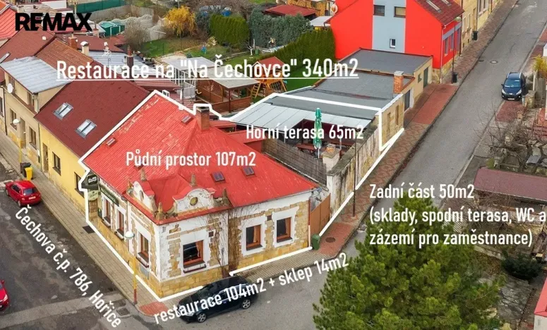 Pronájem restaurace, Hořice, Čechova, 340 m2
