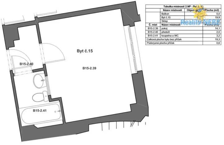 Pronájem bytu 1+kk, Praha - Žižkov, Baranova, 20 m2