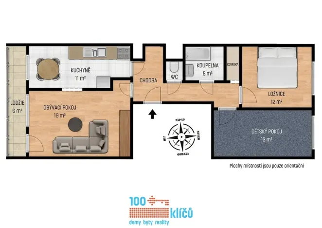 Pronájem bytu 3+1, Praha - Řepy, Laudova, 75 m2