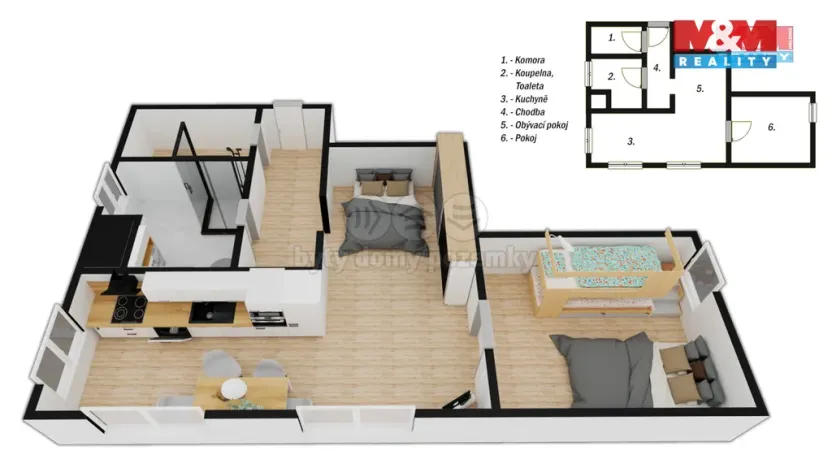 Prodej bytu 2+kk, Harrachov, 51 m2