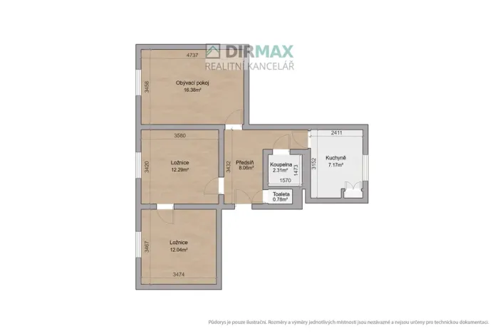 Prodej bytu 3+1, Plzeň - Jižní Předměstí, 17. listopadu, 62 m2