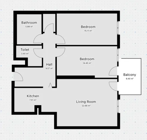 Pronájem bytu 3+kk, Praha - Veleslavín, Adamova, 84 m2