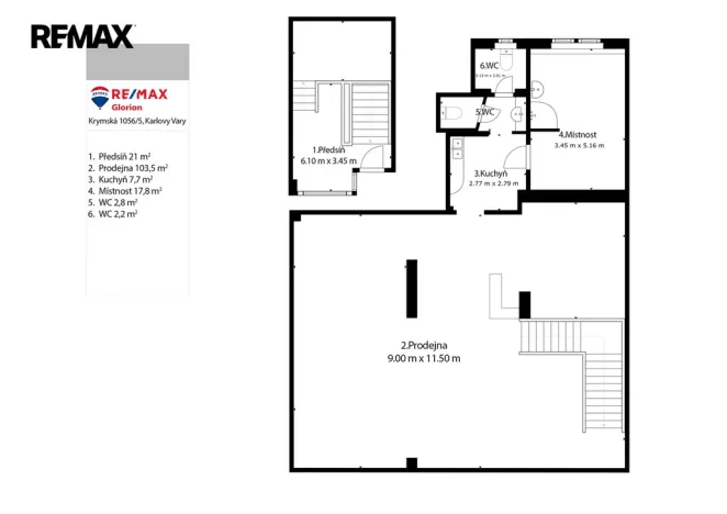 Prodej obchodního prostoru, Karlovy Vary, Jugoslávská, 142 m2