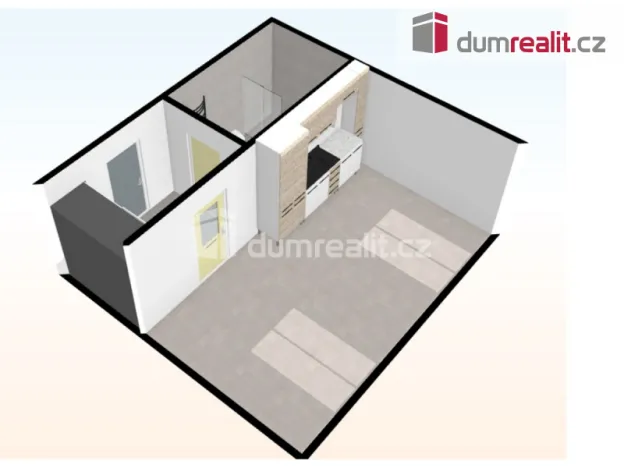 Pronájem bytu 1+kk, Praha - Veleslavín, Adamova, 31 m2