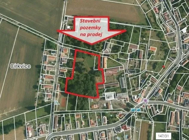 Prodej pozemku pro bydlení, Církvice, 8421 m2