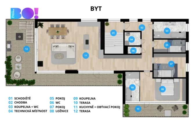 Prodej bytu 4+kk, Čeladná, 153 m2