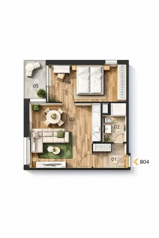 Prodej bytu 2+kk, Praha, Ocelkova, 51 m2