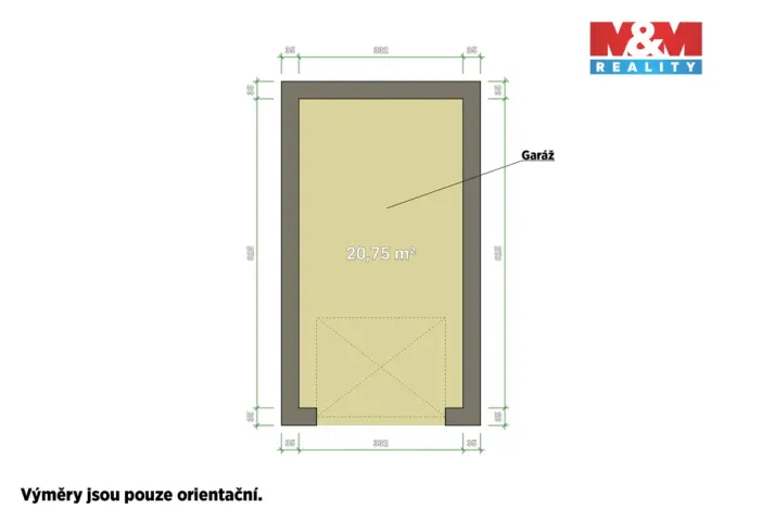Pronájem garáže, Dobřany, 23 m2