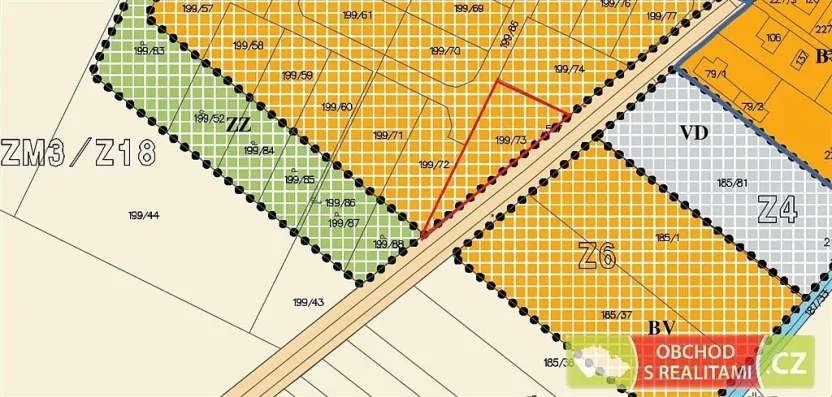Prodej pozemku, Stolany, 1366 m2