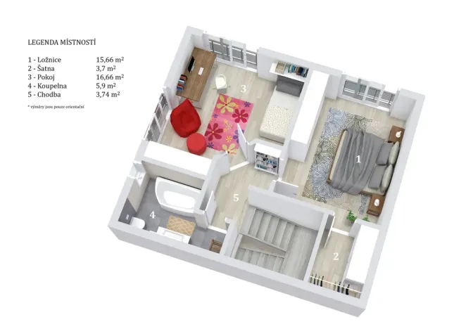 Prodej bytu 3+kk, Tuchoměřice, Nad Lávkou, 96 m2