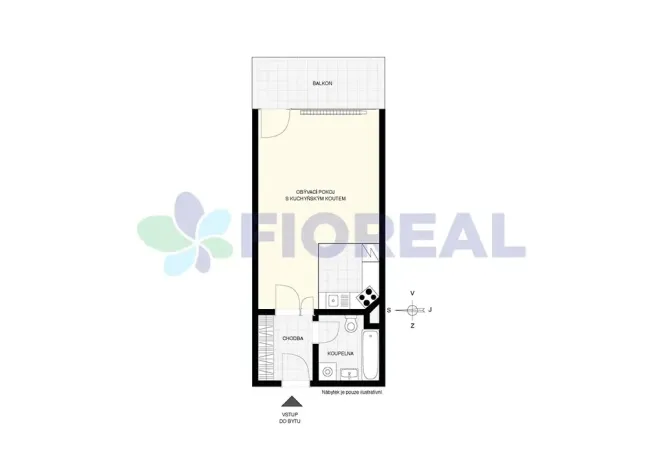 Prodej bytu 1+kk, Praha - Zličín, Vřesovická, 45 m2