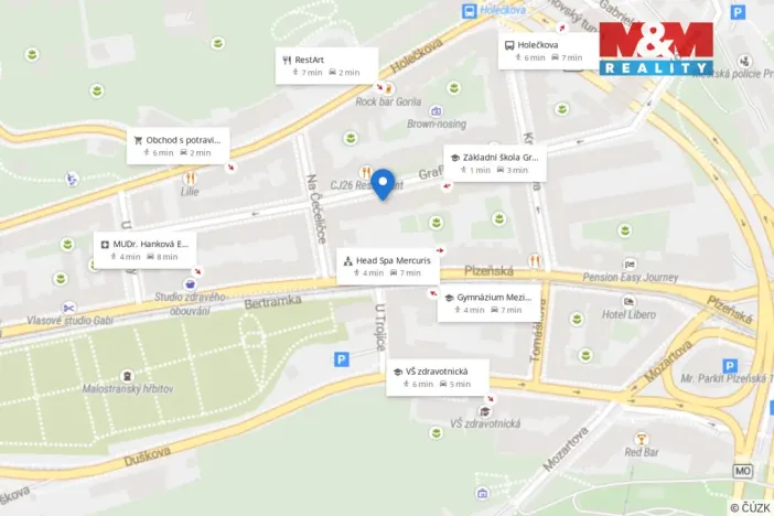 Prodej bytu 2+kk, Praha - Smíchov, Grafická, 35 m2