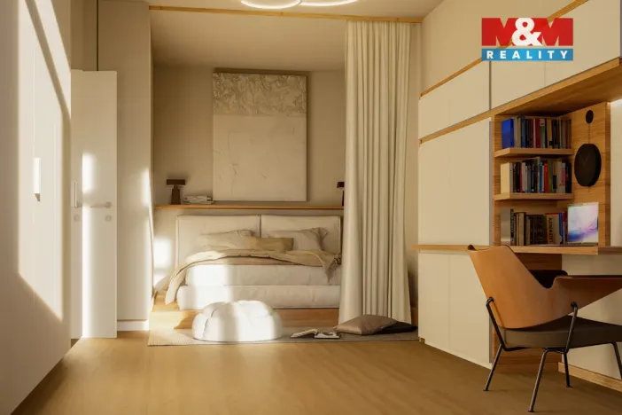 Prodej bytu 1+kk, Praha - Smíchov, Grafická, 41 m2