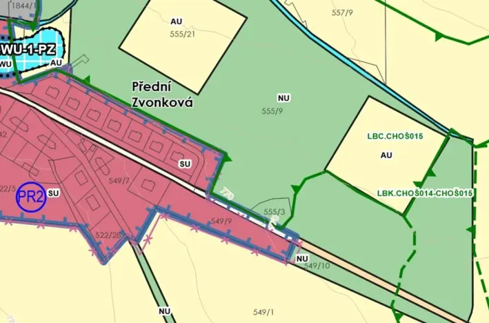 Prodej pozemku pro bydlení, Horní Planá, Zvonková, 2166 m2