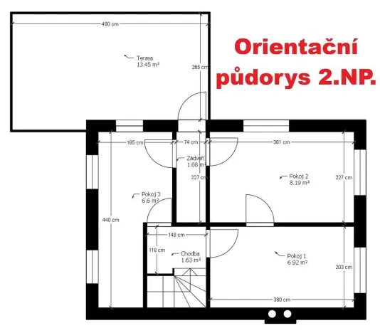 Prodej chaty, Stříbrná Skalice - Hradec, 50 m2