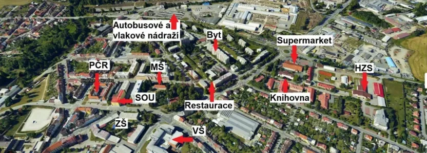 Pronájem bytu 1+kk, Jindřichův Hradec - Jindřichův Hradec II, sídliště U Nádraží, 25 m2