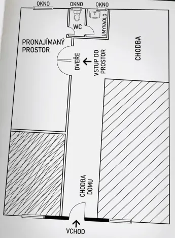 Pronájem obchodního prostoru, Praha - Nusle, Sezimova, 21 m2