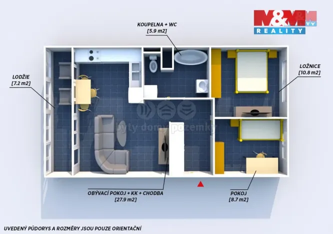 Prodej bytu 3+kk, Praha - Prosek, Veltruská, 54 m2