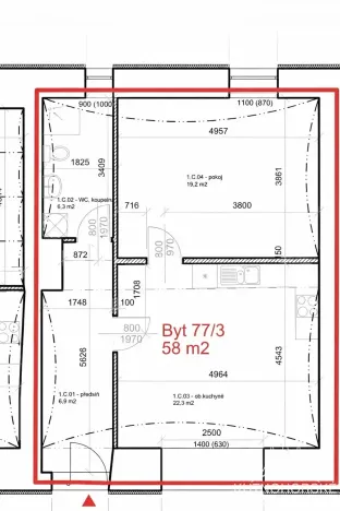 Pronájem bytu 2+kk, Čáslav, Koželuhy, 58 m2