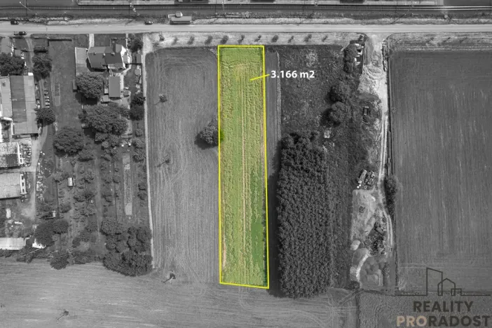 Prodej komerčního pozemku, Grygov, 3166 m2