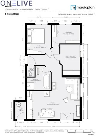 Pronájem bytu 4+kk, Vochov, 81 m2