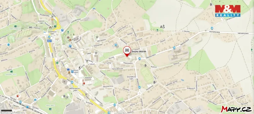 Pronájem bytu 1+1, Aš, Dlouhá, 35 m2