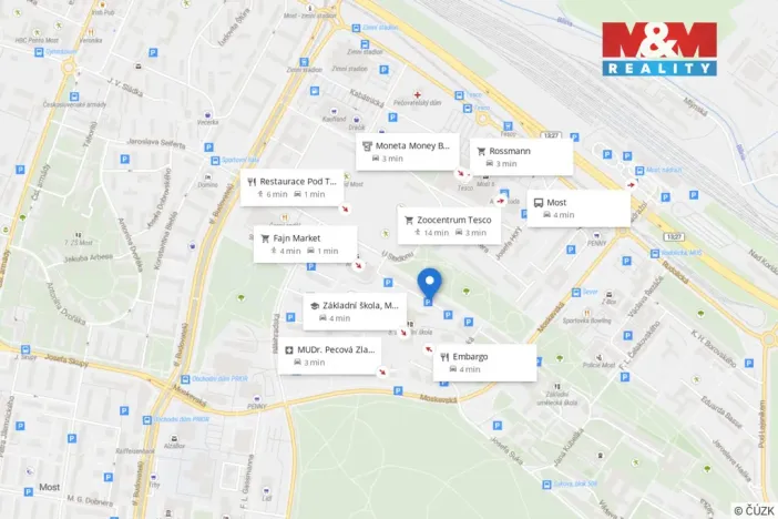 Prodej bytu 3+1, Most, U Stadionu, 54 m2