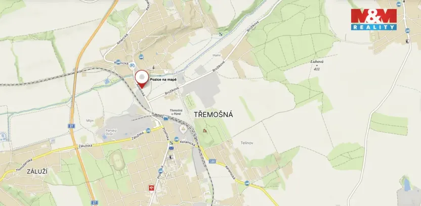 Prodej louky, Třemošná, 2118 m2