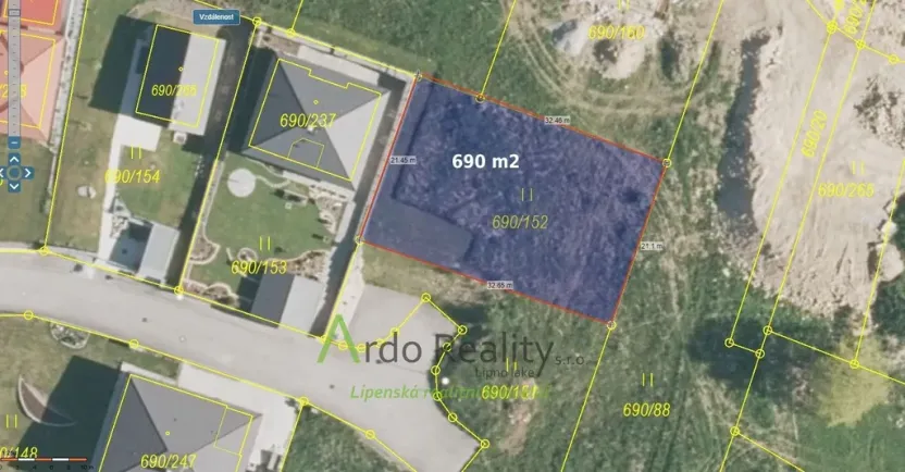 Prodej pozemku pro bydlení, Horní Planá, 690 m2