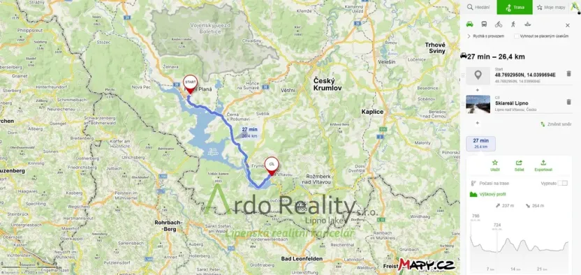 Prodej pozemku pro bydlení, Horní Planá, 690 m2