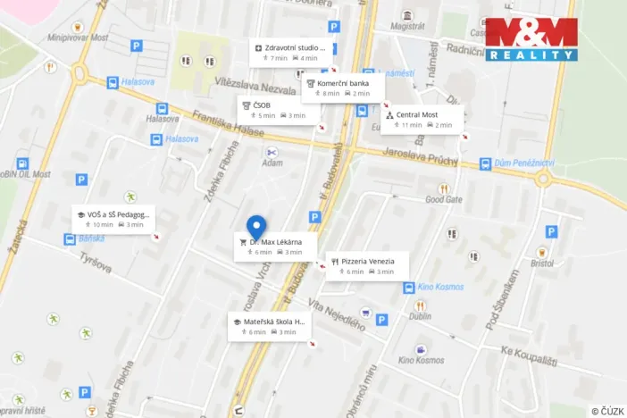 Prodej bytu 2+1, Most, Maxe Švabinského, 53 m2